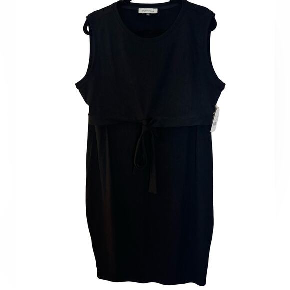 Angel Maternity Sleeveless Black Maternity and Nursing Tie Knot Dress Size XXL - Picture 1 of 8